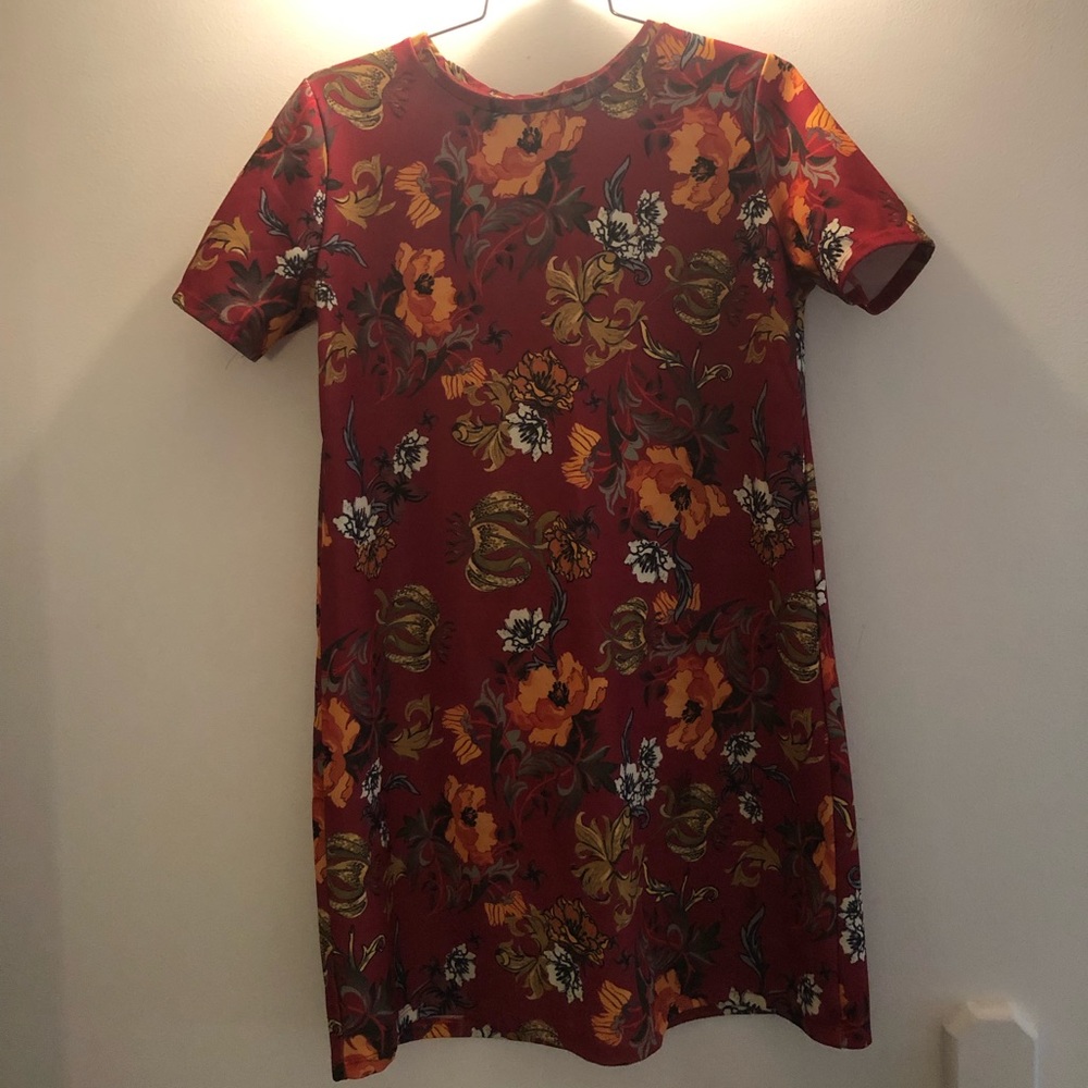zara trafaluc floral dress autumn winter 17-18